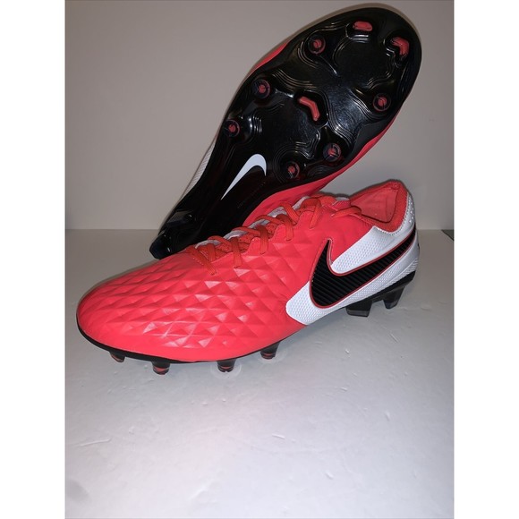 Nike Tiempo Legend 8 Elite FG Laser Crimson  AT5293-606 Mens Size 7 New - Picture 1 of 4